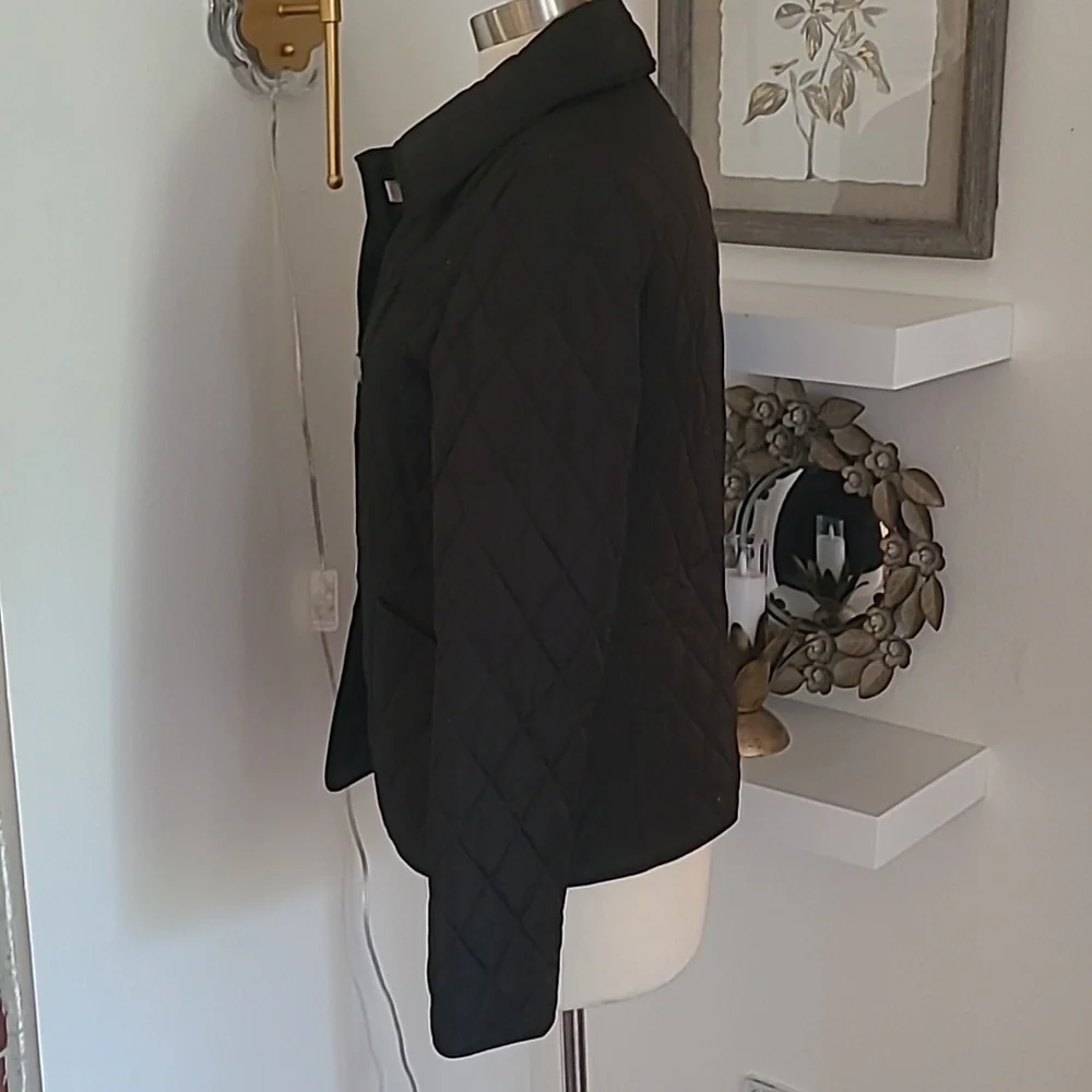 Michael Kors Black Quilted Puffer Jacket Size Small